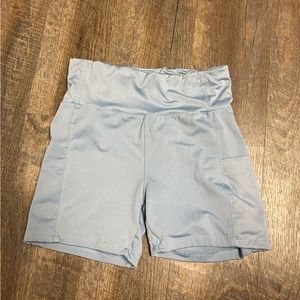 Blue biker shorts size medium